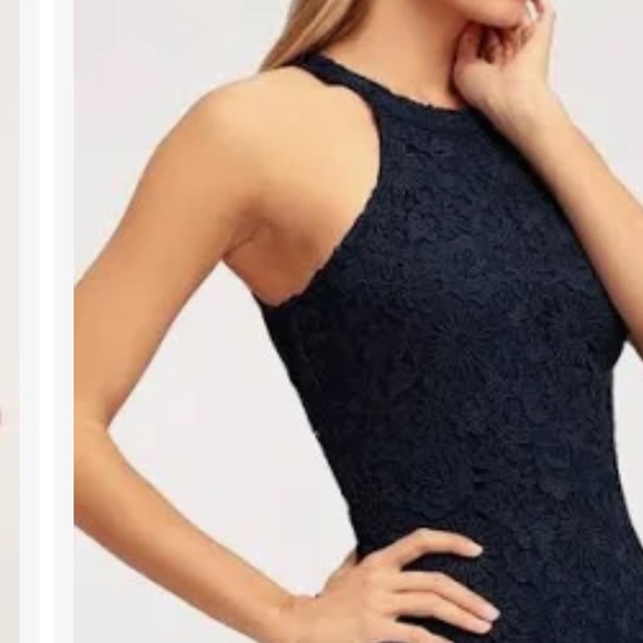 Lulus Lace Love Poem Black Dress XS - Picture 3 of 14